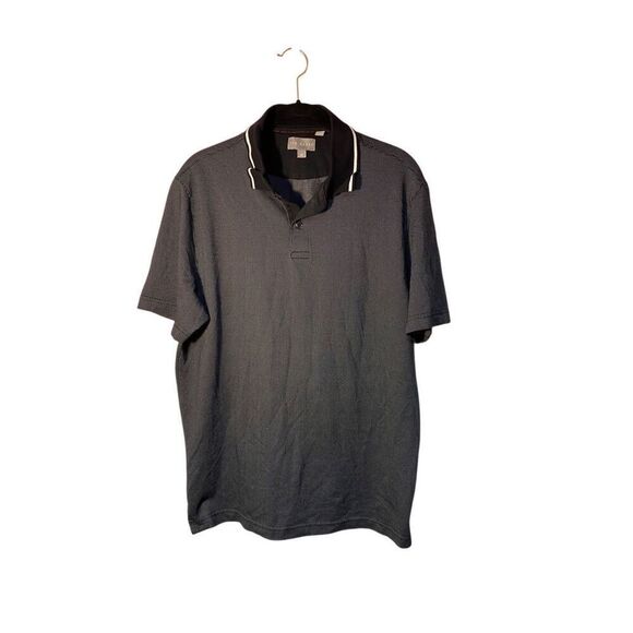 Ted Baker Mens Short Sleeve Polo Shirt Black and White S/Med - Picture 2 of 4
